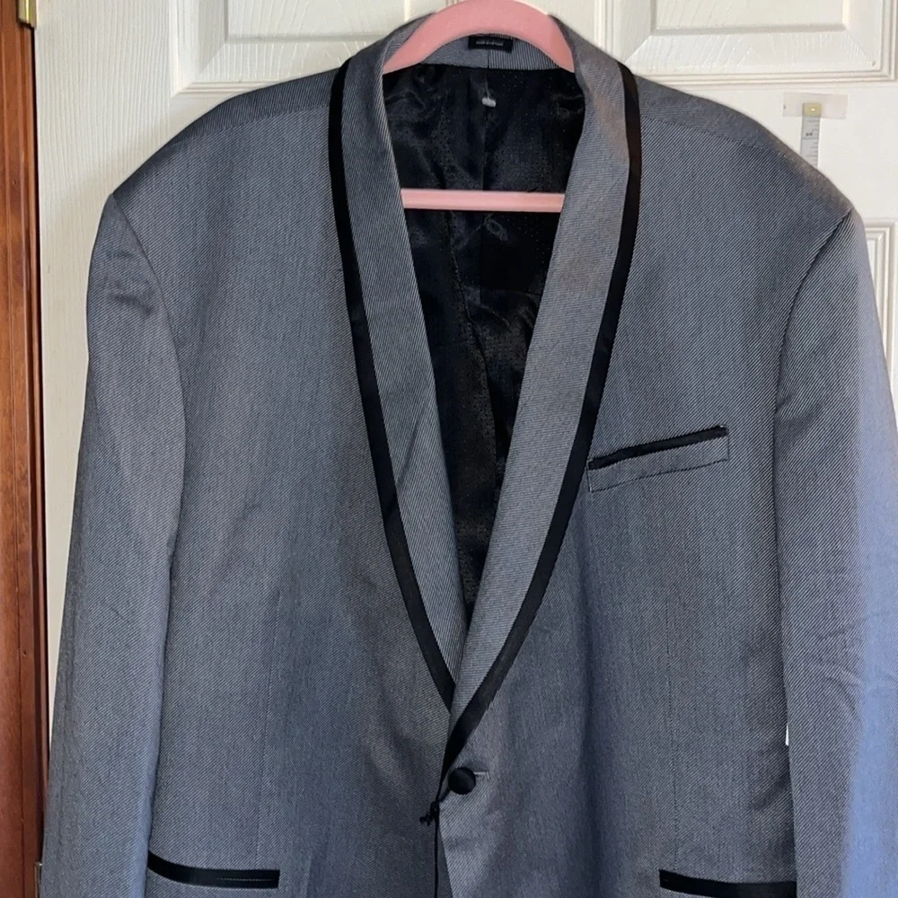 NWT-J.Ferrar-Big& tall-52 REG-silver twill-Evening edition-sports coat/jacket.